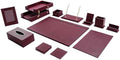 Leather Desk Set,13-Piece Desk Organizer Set, Executive Office Accessories with Desk Pad & Blotter, 2-Tier Tray, Pen Holder &