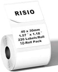 Risio Thermal Labels 1.57"x1.18"(40x30mm),220 Labels/Roll