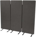 Portable Room Screen Wall, 3 Panel Room Divider, 66-inch H Office Wall Divider Sound Proof Dividers Partition Wall, Freestand