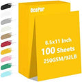 100 Sheets Yellow Cardstock Printer Paper 8.5x11, 92lb Yellow Cardstock
