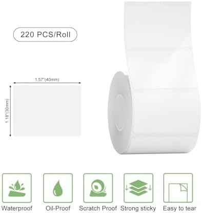 Risio Thermal Labels 1.57"x1.18"(40x30mm),220 Labels/Roll — view 2