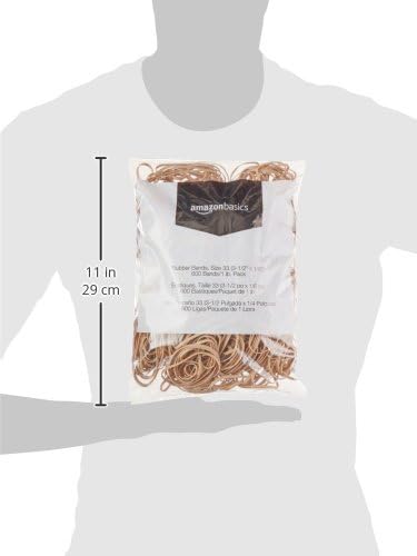 Amazon Basics Rubber Bands, Size 33, 600 Bands/1 lb Pack — view 5