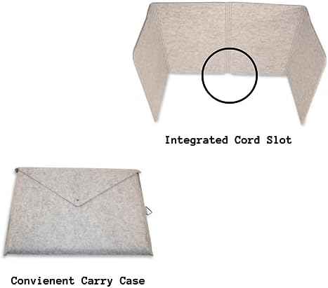 Practical products Portable Acoustic Divider - Home Office freestanding-Computer Desk (Small Grey) — view 4