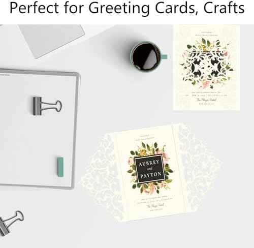 Cimlaga 100 Sheets Cream Cardstock 8.5 x 11 Ivory Paper — view 5