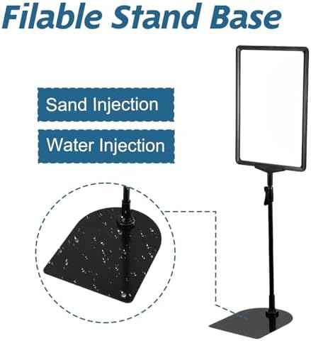 MAQUITA 2 Pcs Sign Holder Stand Flip Open Pedestal Floor Standing, Adjustable Versatile for Display, Easy Repl — view 6