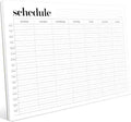 Weekly Schedule Pad, Tear Off Undated Weekly Planner Notepad, A4 Size (8,3" X 11,7"), Premium Thick Paper with Cardboard Back