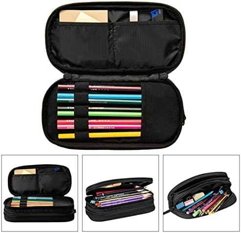 Kids Boys Pencil Box with Baseball & Water Fire Pattern Print, Sports-Themed Portable Pencil Case Storage Pouc — view 4