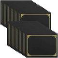 SUNEE Certificate Holders(Black, 30 Packs), Diploma Covers Gold Foil Border, for Letter Size 8.5x11 Certificates, Cardstock, 