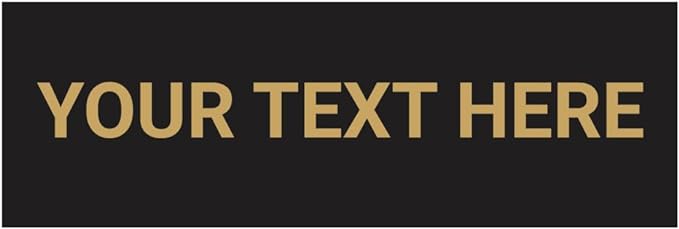 Basic Custom Personalizable Wall or Door Sign | Your Custom Message | Enter