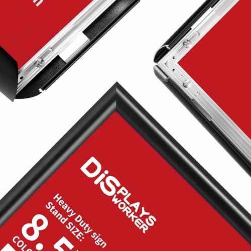 DISPLAYSWORKER Adjustable Heavy Duty Pedestal Sign holder floor Stand,sign stand poster stand ,Standing Floor  — view 2