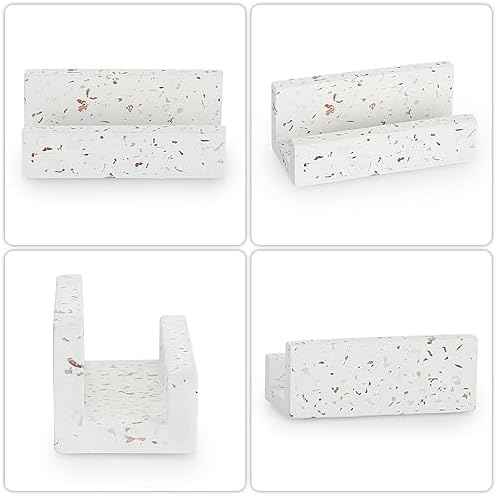 Hipiwe Business Card Holder for Desk Terrazzo Business Card Display Stand — view 6