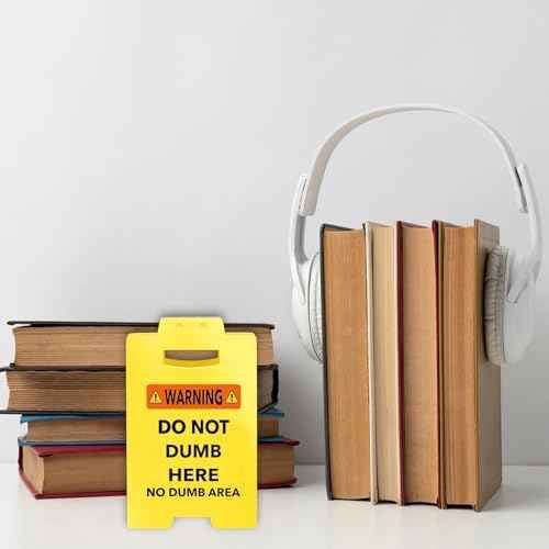 Smilelife Funny Office Cubicle Decor No Dumb Area Desk Sign Team Office Gag Gifts for Coworker Teammate Employ — view 6