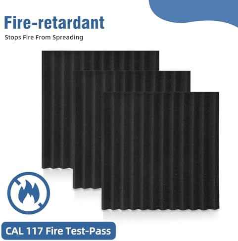 96 Pack Sound Proof Foam Panels,12"×12"×1" Acoustic Foam Panels, High Density Soundproof Wall Panels for Home  — view 3