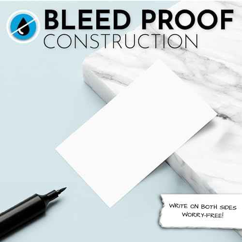 Home Advantage 3x5 Blank Index Cards - Our 50 Pack of Blank Note Cards — view 3