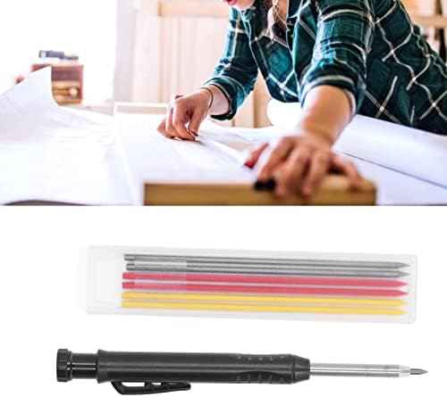 Carpenter Pencils, Construction Pencil with Marker Refills and 2.8mm Carbide Scriber Tool Woodworking Marking  — view 2