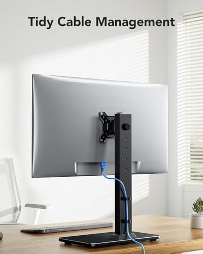 HUANUO Monitor Stand, Freestanding VESA Mount for 13 to 34 Inch Screens, Holds up to 44lbs, 5 Height Options,  — view 5