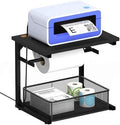 Label Holder for Rolls and Fan-Fold Labels, Shipping Thermal Label Holder with Drawer for Desktop Thermal Printer, Sticker Ro