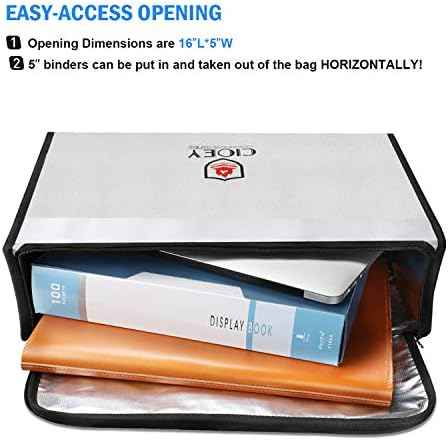 Fireproof Document Bag - Fireproof Box [Thermal Insulated] Fireproof Safety Boxes for Home Large Fireproof Bag — view 4