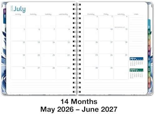 HARDCOVER Academic Year 2026-2027 Planner: 14 Months (May 2026 Through June 2027) 8.5"x 11" Daily Weekly Month — view 5