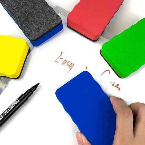 Magnetic Dry Erase Erasers, 8 Pack Whiteboard Erasers, Dry Erase Board Eraser, White Board Eraser Cleaner, 8 C — view 5