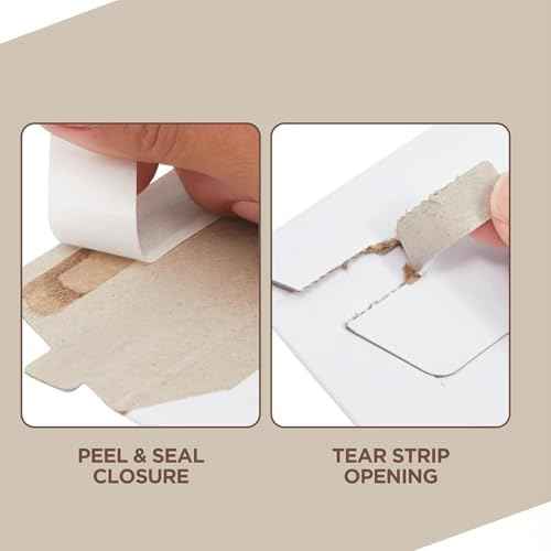 50 Pack 9.75x12.5 Inches Rigid Mailers, Self Adhesive Cardboard Mailers — view 4
