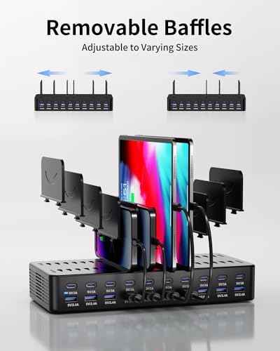 20-Port 270W Charging Station for Multiple Devices, USB Charger Station — view 5