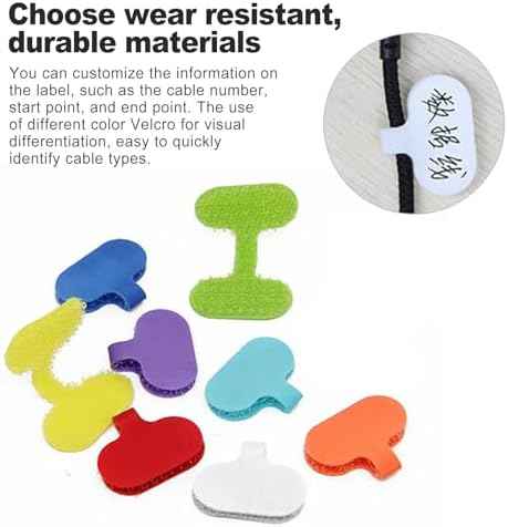 40 PCS Cable Labels, Multi-Color Cord Tags for Electronics, Write On Wire Labels, Reusable Tags, Cable Managem — view 5
