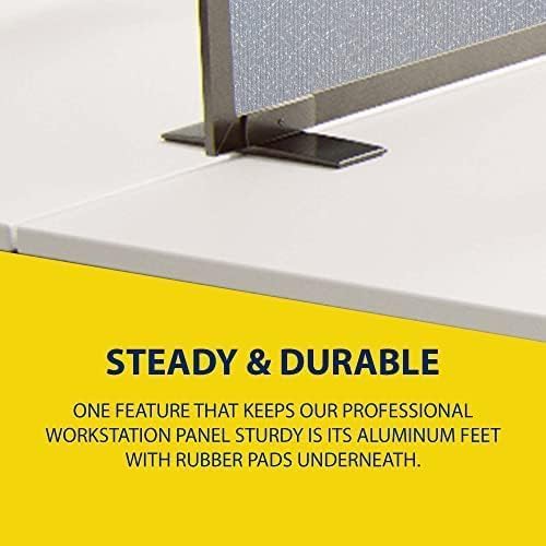 OBEX Acoustical Free Standing Privacy Screen, Cubicle Accessories Desk Privacy — view 4