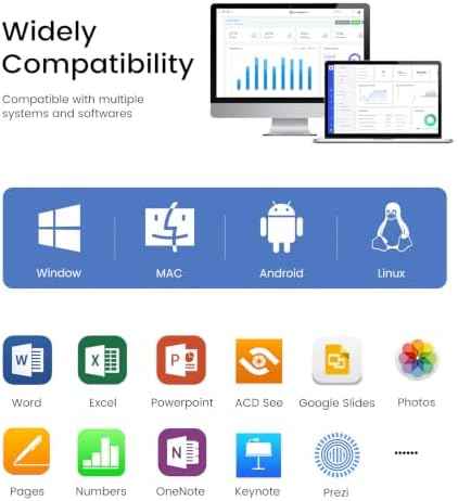 Wireless Presenter, Hyperlink Volume Control Presentation Clicker RF 2.4GHz USB PowerPoint Clicker Presentatio — view 6