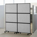 VEVOR Office Divider, 2 Panel Office Partition, Freestanding Office Divider Wall Partition & Privacy Divider Reduce Noise and