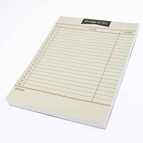 Graphique Library Card To-Do List Notepad | 150 Tear-Away Sheets | Task Planner | Daily Organizer | Memo Writi — view 3