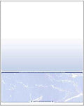Business Voucher Check Stock - Computer Laser Checks - 250 Sheets, Check on Bottom, Blue Marble