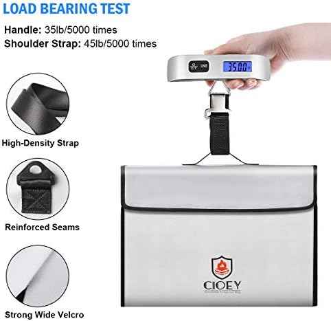 Fireproof Document Bag - Fireproof Box [Thermal Insulated] Fireproof Safety Boxes for Home Large Fireproof Bag — view 6
