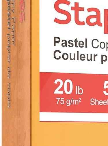 Staples Pastel Colored Copy Paper 8 1/2-Inch x 11-Inch Goldenrod Ream, For Office, School & Home — view 6