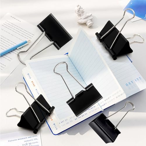 Large Binder Clips 2 Inch (72 Pack), Extra Large Binder Clips Big Paper Clamps Giant Clips for Office and Home — view 7