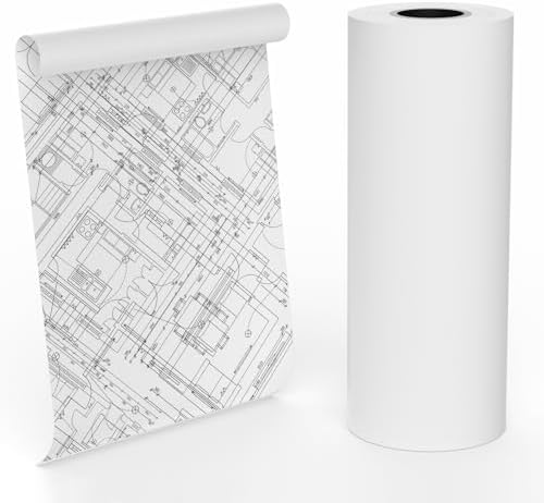 Wide Format Paper 24” x 150', 1 Roll Plotter Paper 20lb, CAD Bond Rolls on 2" Core for CAD Drawings, Projects, Drawing, and M