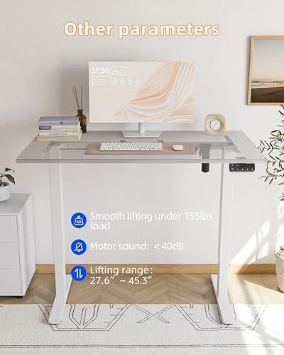 YIHAYO Electric Standing Desk, Frame Only Stand Up Desk with Splice Board, Adjustable Height Desk, Computer De — view 6