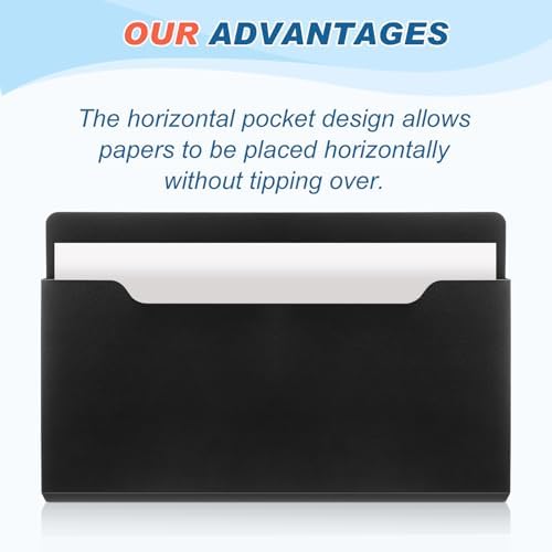 Feifeiya Magnetic File Holder Wall, 13.8 x 8.3 Inch, Horizontal, Black — view 4