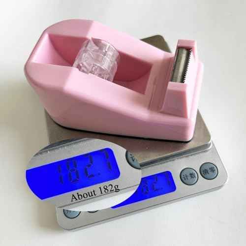 Desktop Tape Dispenser Heavy Duty Desk Accessories Floral Office Tape Dispensers, Weighted Non-Skid Base, Maca — view 4