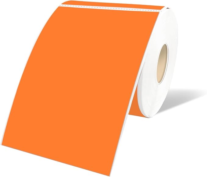 STARLIBOO 3"X5" Rectangle Colored Labels, Removable Moving Labels