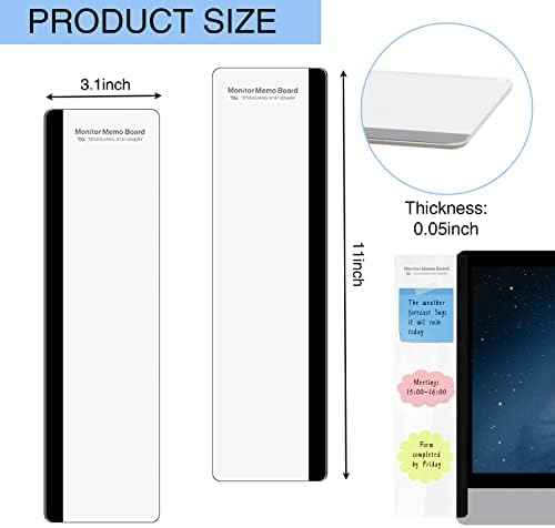 Office Desk Accessories 2pcs Multifunction Computer Monitor Memo Board - Office Supplies for Women Men Compute — view 2