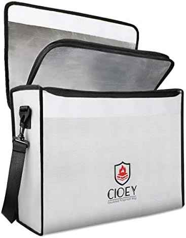 Fireproof Document Bag - Fireproof Box [Thermal Insulated] Fireproof Safety Boxes for Home Large Fireproof Bag Lockable Zippe
