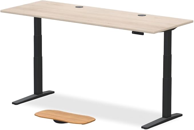 UPLIFTDESK V3 2-Leg Maple Laminate Wood Standing Desk – Adjustable Height