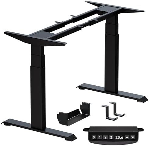 BIZUM Dual Motor 3-Stage Electric Standing Desk Frame,3 Memory Height