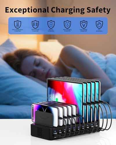 20-Port 270W Charging Station for Multiple Devices, USB Charger Station — view 4
