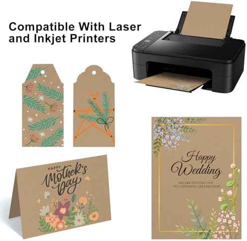 100 Sheets Brown Cardstock Printer Paper 8.5x11, 92lb Brown Cardstock — view 5