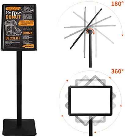 Sign Stand 11 x 17 Inch Heavy Duty Sign Holder with Base Pedestal Poster Stand Adjustable Floor Standing,Verti — view 4