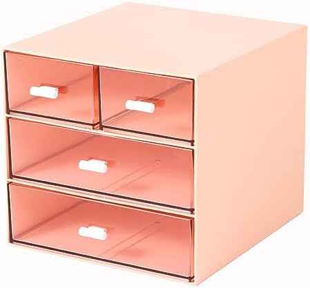 MILULUGO Makeup Organizer with 4 Drawers, Desk Organizer, Cosmetics