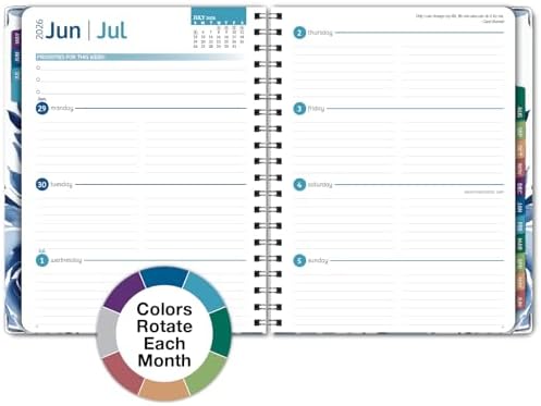 HARDCOVER Academic Year 2026-2027 Planner: 14 Months (May 2026 Through June 2027) 8.5"x 11" Daily Weekly Month — view 6