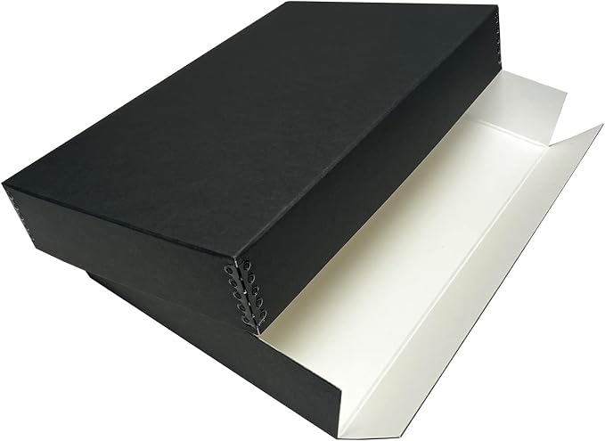 Lineco Museum Archival Storage Box, 11.75x18.25x3 in. Drop Front Design. — view 9